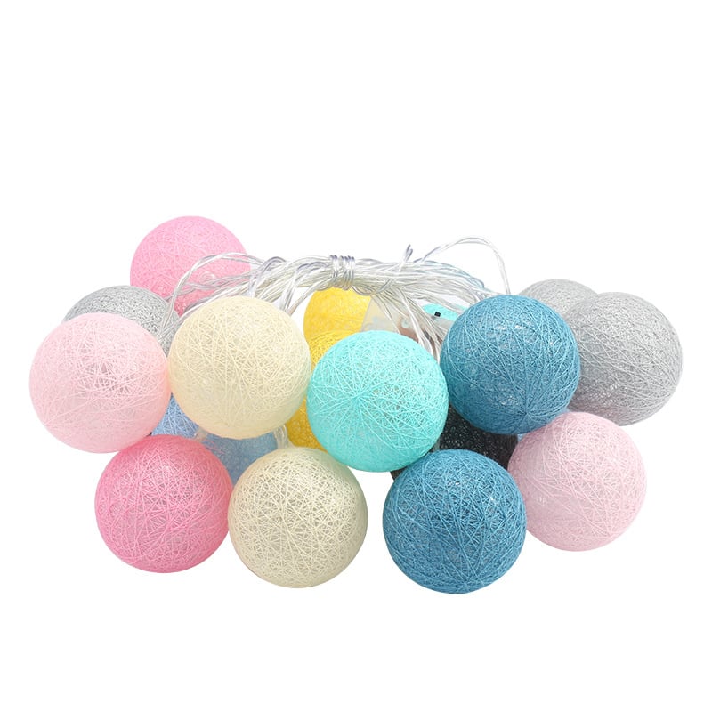 Whacky Wino LED cotton thread starry lanterns hanging with glowing star-shaped lights, perfect for decorative lighting.