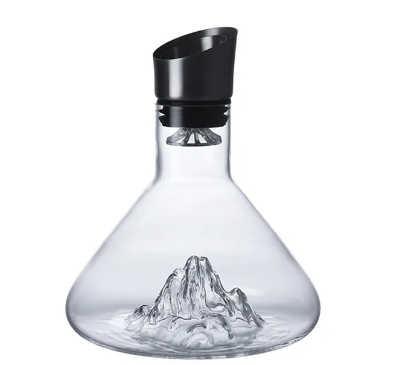 The Iceberg Decanter — Crystal Wine Decanter with a Show-Stopping Design