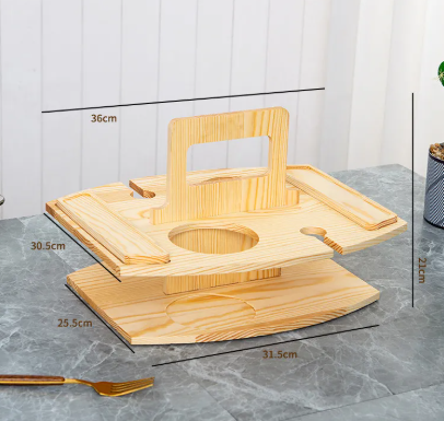 The Portable Wine Rack β Bamboo Wine & Glass Holder for Home, Bar & Beyond