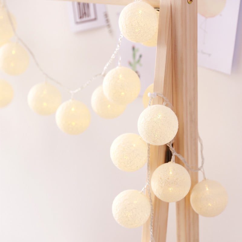 Whacky Wino LED cotton thread starry lanterns hanging with glowing star-shaped lights for outdoor or indoor decor.