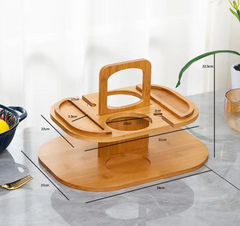 The Portable Wine Rack — Bamboo Wine & Glass Holder for Home, Bar & Beyond