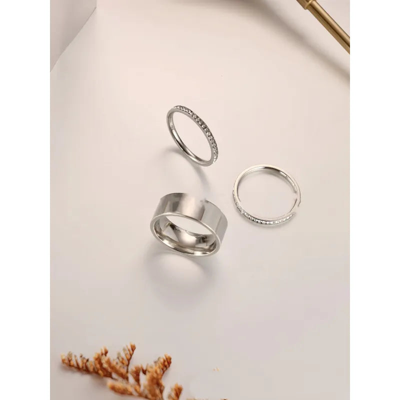Wide titanium steel ring with 18K gold plating, simple and elegant luxury design by Whacky Wino